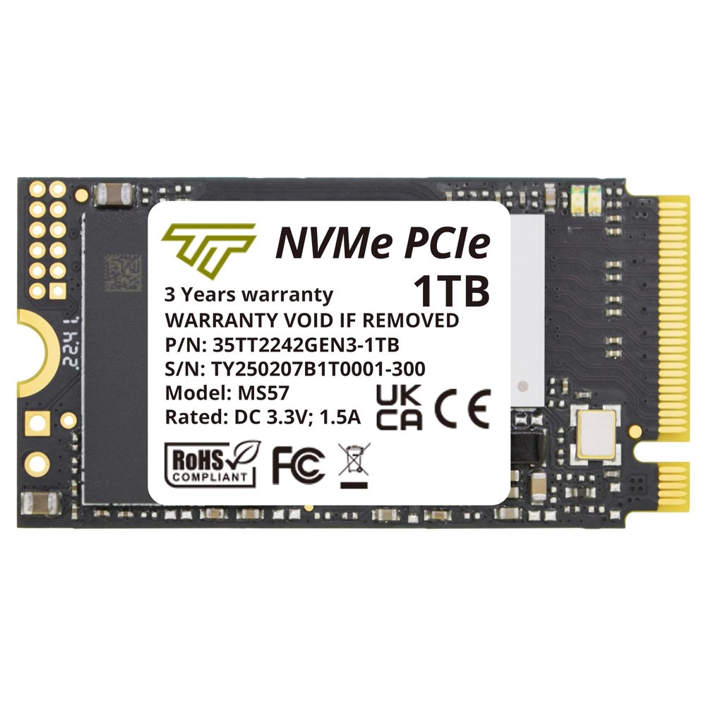 Timetec 1TB M.2 2242 SSD NVMe PCIe Gen3x4 3D NAND TLC Read/Write Speed Up to 2,100/1,600 MB/s Compatible with Lenovo Thinkpad E15 / ThinkPad 11e Yoga Gen 6, Laptop and Desktop