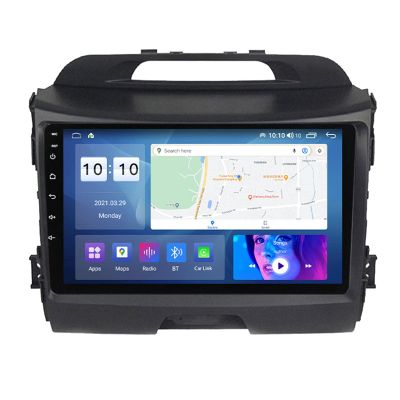 12 Android Car Stereo for KIA Sportage 9 Inch Touch Screen Car Radio, with GPS Navigation Bluetooth Fm Radio Support WiFi USB