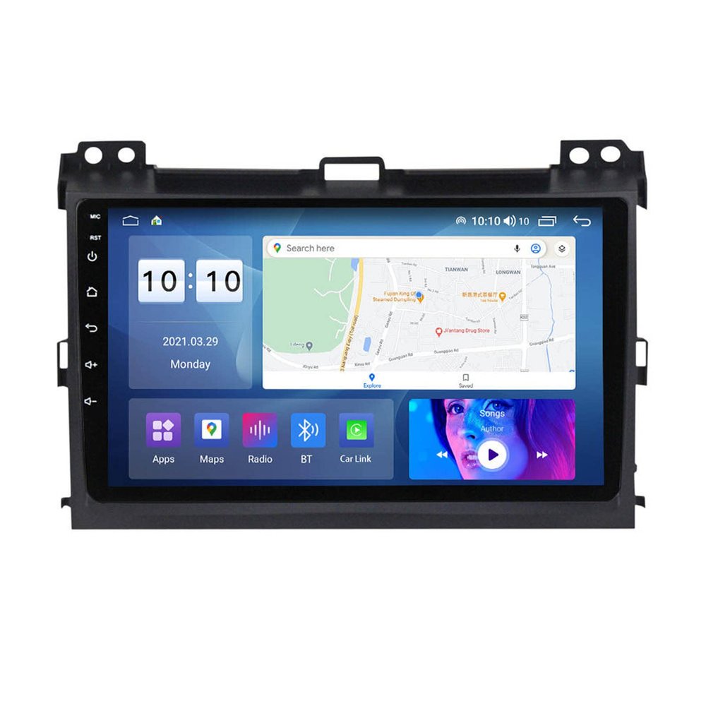 Car Stereo Android 12 for Toyota Prado 2004-2009 9 Inch Touchscreen Car Radio, with Bluetooth, USB, Fm Radio, GPS Navi, Car Audio Receivers