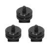SIOTI Camera Hot Shoe Adpater Mount, 3Packs, Aluminium Alloy, Oxidation Treatmen, Compatiable with General Camera Cool Shoe Mount view 1