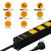 12 Outlet Long Power Strip, 2100 Joules Surge Protector, 6FT Power Cord, Wide Spaced Outlet Power Bar, Overload Protection Switch, Industrial Heavy Duty for Work Bench, Shop, Garage view 2
