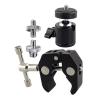 Aluminum Alloy Clamp Tripod Mount 360 Rotation Ball Head 1/4"-20 Replacement for DSLR Camera Tripod Monitor Accessory view 1