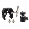 Aluminum Alloy Clamp Tripod Mount 360 Rotation Ball Head 1/4"-20 Replacement for DSLR Camera Tripod Monitor Accessory view 3