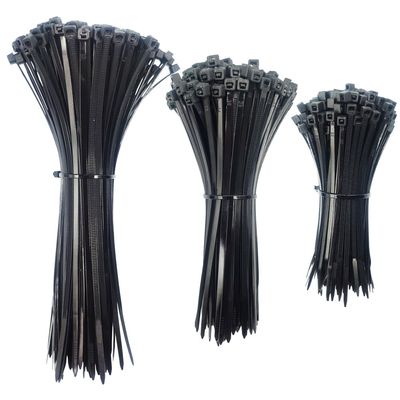 Alamic Zip Ties Cable Ties 600 Pack Assorted Sizes Multi-Purpose Self-locking Nylon Ties Plastic Black