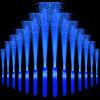 NUDALA 24 Pack Blue Glow Fiber Optic Wands Bulk Light up Wand Glow Sticks with 3 Light Modes for Christmas Valentine's Day Easter 4th of July Concerts Clubs view 1