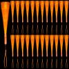 24 Pack Orange Glow Fiber Optic Wands Bulk Light up Wand Glow Sticks with 3 Light Modes for Easter Halloween Christmas Party Wedding Clubs Birthday view 1