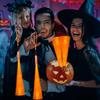 24 Pack Orange Glow Fiber Optic Wands Bulk Light up Wand Glow Sticks with 3 Light Modes for Easter Halloween Christmas Party Wedding Clubs Birthday view 2
