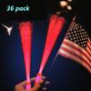 NUDALA 36 Pack Red Glow Fiber Optic Wands Bulk Light up Wand Glow Sticks with 3 Lighting Modes for Christmas Valentine's Day 4th of July Concerts Clubs Wedding Birthday view 4