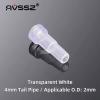 AVSSZ Jack 3.5mm 1/8' Headphone Line Soldering Plug Tail Sleeve Protective Sleeve, for Earphone Cable Repair DIY, Available Cable OD 2/4mm, 100PCS/PACK (Transparent,Long-Fits Cable OD 2mm) view 2
