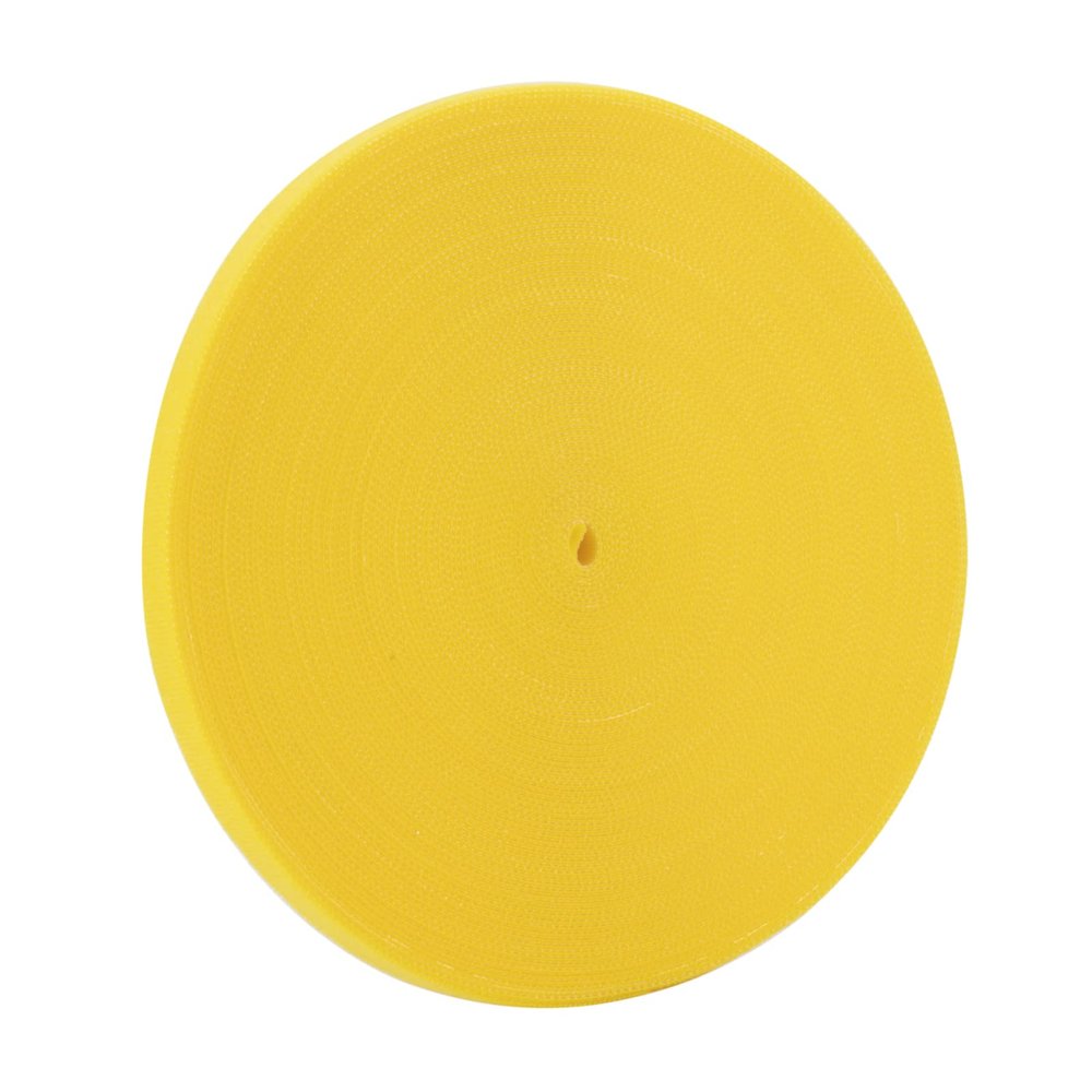 XINYIBO 1/2 Inch Reusable fastening Cable Ties Double Sided Hook and Loop tape Cable Management Tape (Yellow 25Yards)