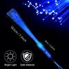 NUDALA 36 Pack Blue Glow Fiber Optic Wands Bulk Light up Wand Glow Sticks with 3 Lighting Modes for Mardi Gras 4th of July Halooween Concerts Clubs Wedding Birthday view 2
