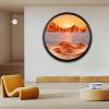 JYBBGO Sand Art, Sand Art Liquid Motion, 360 Rotate Wall Mounted Home Office Work Decor (23.6'', orange2) view 3
