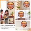 JYBBGO Sand Art, Sand Art Liquid Motion, 360 Rotate Wall Mounted Home Office Work Decor (23.6'', orange2) view 4
