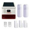 GONLEN Wireless Home Alarm System Strobe Solar Siren Burglar Anti Theft with Door Sensor PIR Motion Detection for Security Protection view 1