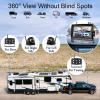 1080P Wireless RV Camera System, IP69 Waterproof Night Vision Backup Camera Side Rear View Camera with 7 Inch HD Monitor for RV Truck Trailer Camper view 4