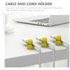 Wire Fixer Wire Holder for Desk Car Stands Computer Wire Organizer 8pcs Wire Clips Sticker Charger Cable Management Cartoon Cord Organizer Sticky Cord Wire Organiser Charger view 3