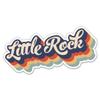 Squiddy Little Rock Arkansas Layered Retro Style - Vinyl Sticker Decal for Phone, Laptop, Water Bottle (3" Wide) view 1