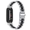 Compatible with Fitbit inspire 3 bands for women, Adjustable Watch Band Replacement Metal Strap Wrist Band for inspire 3 Fitness Wellness Tracker Women Men (Silver/Black) view 2
