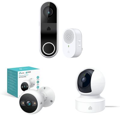 Kasa Smart Video Doorbell + Security Camera Bundle (KD110 + KC420WS)