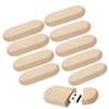 10 PCS Wooden USB Flash Drive Storage Stick USB Memory Stick (USB2.0 16GB) view 1