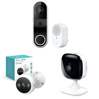 Kasa Smart Video Doorbell + Outdoor Security Camera Bundle (KD110 + KC420WS)