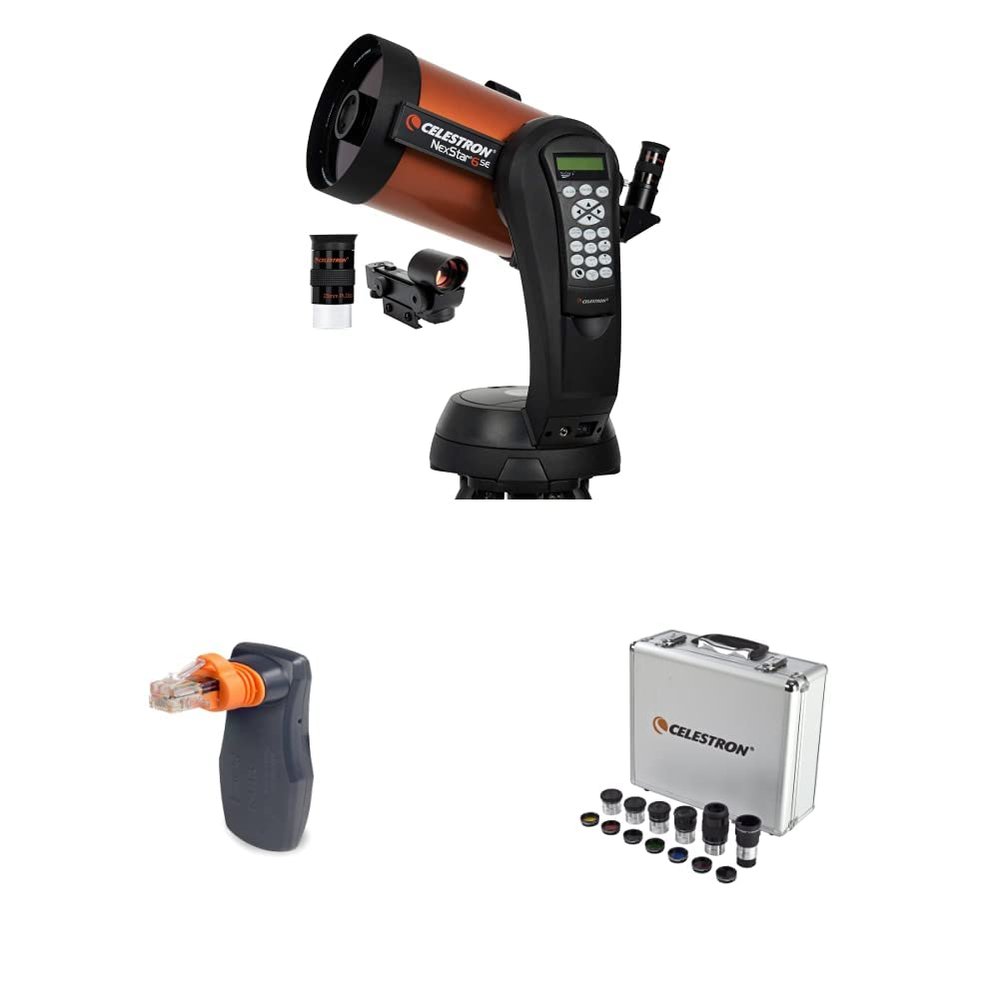 Celestron - NexStar 6SE Telescope - Computerized Telescope & SkyPortal WiFi Module - Control Your Celestron Computerized Telescope via Smartphone & 1.25 Eyepiece and Filter Accessory Kit  14 Piece