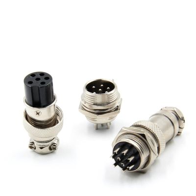 AXTI 5set GX12 2/3/4/5/6/7 Pin Male Female 12mm Circular Aviation Socket Plug Wire Panel Connector Metal M12 Aviation Connector 10pcs (Size : 2P)
