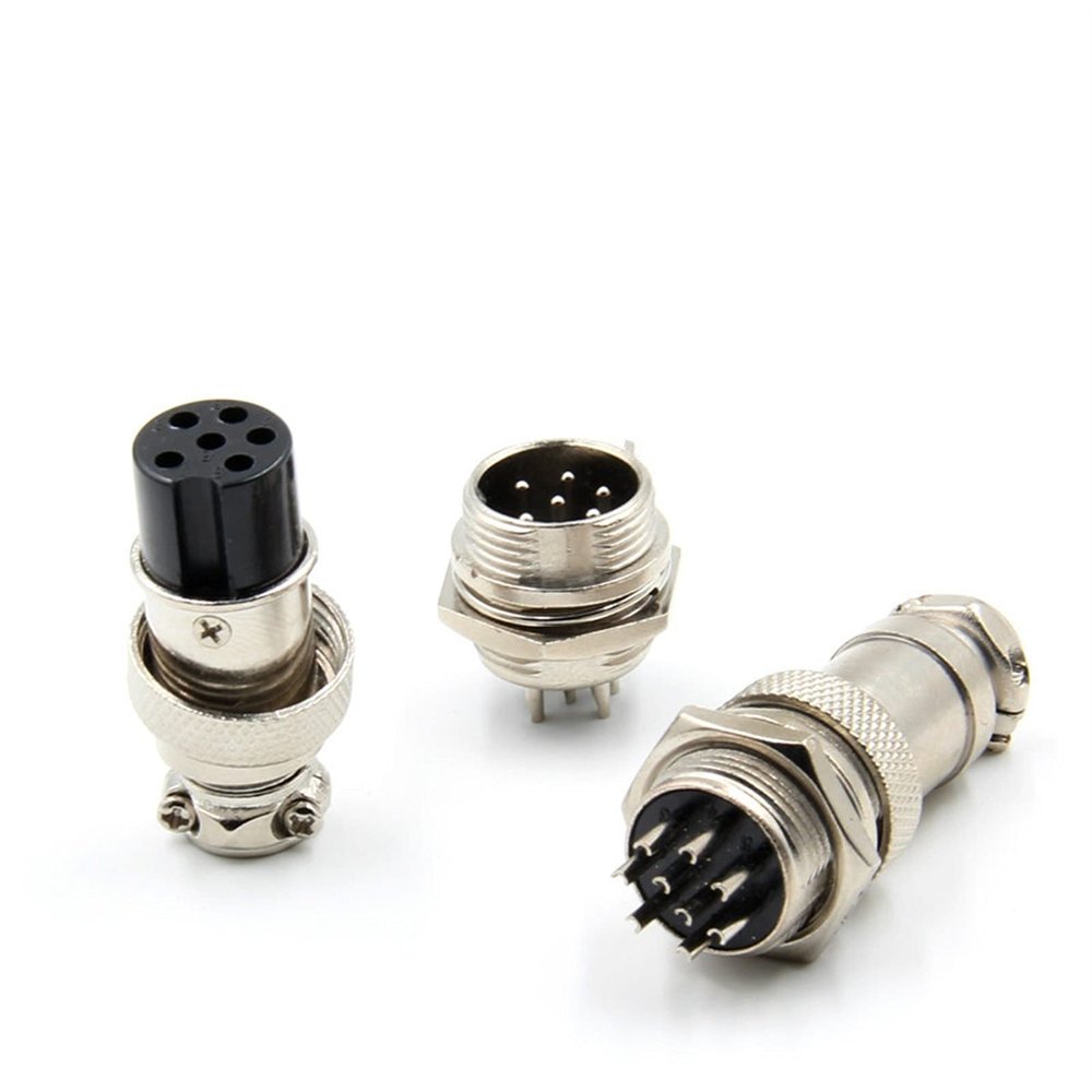 AXTI 5set GX12 2/3/4/5/6/7 Pin Male Female 12mm Circular Aviation Socket Plug Wire Panel Connector Metal M12 Aviation Connector 10pcs (Size : 2P)