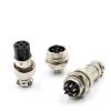 AXTI 5set GX12 2/3/4/5/6/7 Pin Male Female 12mm Circular Aviation Socket Plug Wire Panel Connector Metal M12 Aviation Connector 10pcs (Size : 2P) view 1