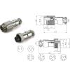 AXTI 5set GX12 2/3/4/5/6/7 Pin Male Female 12mm Circular Aviation Socket Plug Wire Panel Connector Metal M12 Aviation Connector 10pcs (Size : 2P) view 3