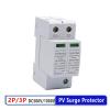AXTI PV Surge Protector 2P 500VDC 3P 1000VDC Arrester Device SPD Household Switch Solar Power System Combiner Box Laser Marking (Color : 3P, Size : 10-20KA) view 2