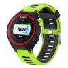 EZZON Soft Silicone Watchband Strap For Garmin Forerunner 735XT 220 230 235 620 630 735XT Smart Watch Replacement Watch Band Bracelet (Color : Orange Black) view 3