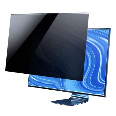 Computer Privacy Screen Filter 19-27 Inch Removable Hanging Type Anti-Scratch Privacy Protective Film for Universal Monitor frame, Eye Protection Blue Light Filter Privacy Shield / 19in/425x277m