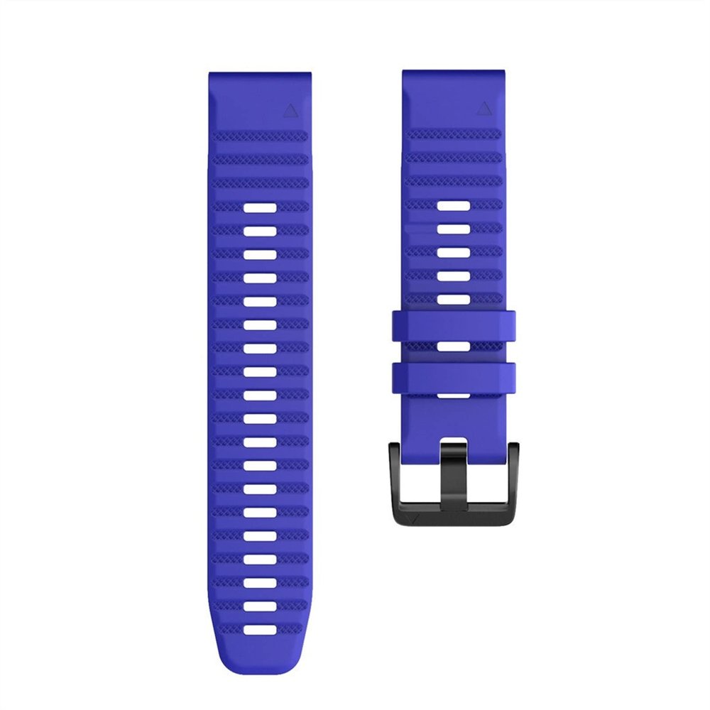 AMSH Silicone Smart Watchband For Garmin Fenix 7 7X 7S 6X 6 Pro 5X 5 Plus 3HR Easy Fit Quick Release 20 26 22mm Wristbands (Color : Sapphire Blue, Size : Width 26mm)