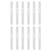 MECCANIXITY 12 Pack Reusable Cable Zip Ties 3 Hole Adjustable Fastening Wire Tie for Home Office Wire Management (White) view 1