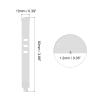 MECCANIXITY 12 Pack Reusable Cable Zip Ties 3 Hole Adjustable Fastening Wire Tie for Home Office Wire Management (White) view 2