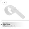 MECCANIXITY 12 Pack Reusable Cable Zip Ties 3 Hole Adjustable Fastening Wire Tie for Home Office Wire Management (White) view 3