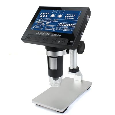 HDCSUN 1000X Digital Microscope with 4.3 Inch Screen, Rechargeable Battery, Ircuit Board Repair Soldering PCB Coins, with 8 Adjustable LED Lights, for Adults Kids (Size : Metal Stand)