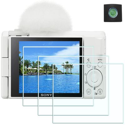 HUIPUXIANG Screen Protector for Sony ZV-1F ZV1F ZV-1 II / ZV1 ZV-1 Vlog Camera (for Accessories), 0.3mm High Definition 9H Hardness Optical LCD Premium Glass Protective Cover [3+1 Pack]
