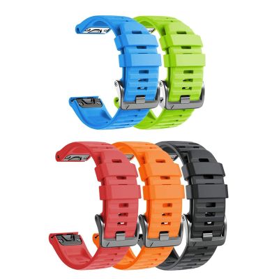 MGTCAR 5Pcs 26 22MM Quick Release Watchband Strap For Garmin Fenix 7 7X 7S 6X Pro Watch Easyfit Wrist Strap For Fenix 6 Pro Smart Watch (Color : 5pcs 3, Size : 22mm Fenix 7 6Pro)