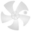 DOITOOL 14 Inch Fan Blade Replacement Universal Plastic Standing Fan Blades 5 Leaves with Nut Cover Table Fanner Leaves - Easy to Install view 1