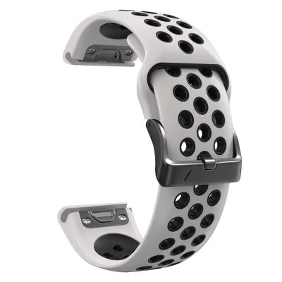 SCHIK 26 22mm Silicone Band For Garmin Fenix 6 6X Pro 5X 5 Plus/Forerunner 935 GPS D2 Delta PX MK2 Quick Release Easy fit Watch Strap (Color : A, Size : 22mm Fenix 5 5Plus)