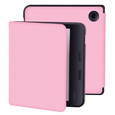 YEDUZN Magnetic Ultra-Thin Ebook Cover with Automatic Sleep/Wake Compatible with Kobo Libra 2 Case 2021 eReader (Color : Pale Pink, Size : for Kobo Libra 2)