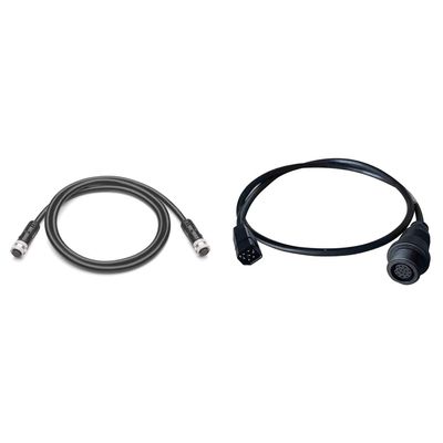 Humminbird 720073-4 AS EC 30E Ethernet Cable (30 Feet) & Minn Kota 1852088 MKR-MI-1 Helix 8, 9, 10 and 12 MEGA Imaging Adapter Cable, 30 inch