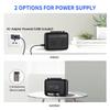 Portable Cassette Player Recorder with Bluetooth Transmitter, Small Cassette Tape Player with Headphone Jack, Build-in Speaker, Microphone Jack, Powered by AC Adapter or AA Battery- Black view 2
