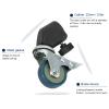 22Mm Swivel Caster Wheels for Lights Stands Photography Tripods, 3pcs Set Light Stand Swivel Casters with Brake, for Photography Lights Photo Video view 2
