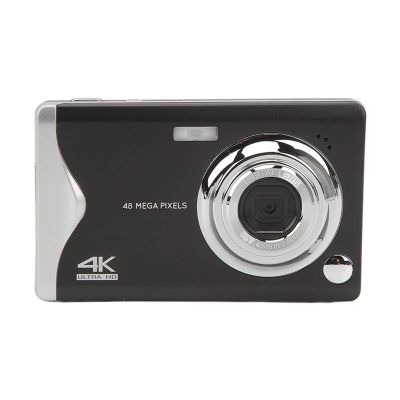 4K Digital Camera for Photography, 48MP 16X Zoom USB Vlogging Camera with 3 Inch LCD Screen, Portable Anti Shake Camera Built in Fill Light for Teens Kids Beginners (Black)