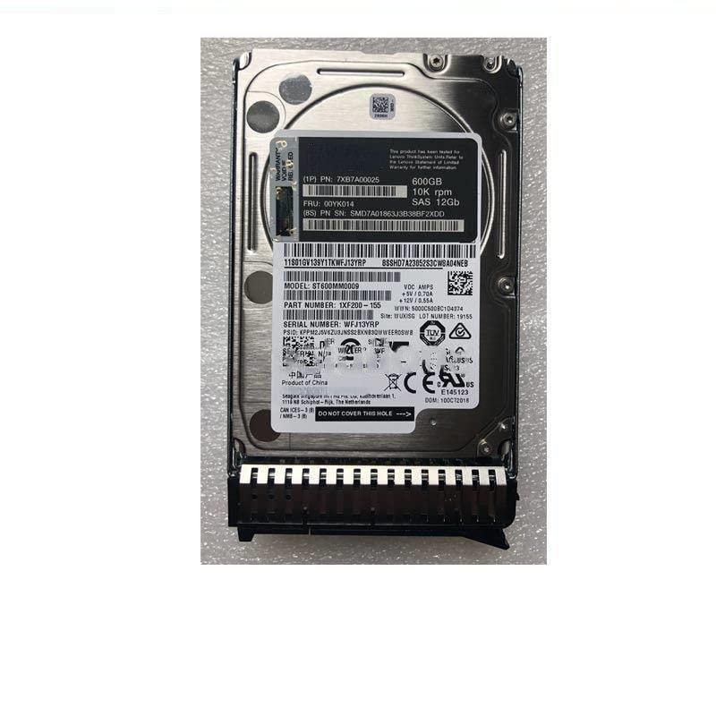 for 00YK014 600G SAS 12Gb SR530 SR550 SR630 Hard Disk 7XB7A00025