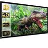 Projection Screens 40 in to 100in, Movie Projector Screen 16:9 4K Rear Front Movie Screen, Wrinkle Design, Widescreen for Movie Home Theater Cinema Office Video Game (72 inches) view 1