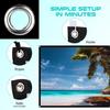 Projection Screens 40 in to 100in, Movie Projector Screen 16:9 4K Rear Front Movie Screen, Wrinkle Design, Widescreen for Movie Home Theater Cinema Office Video Game (72 inches) view 3